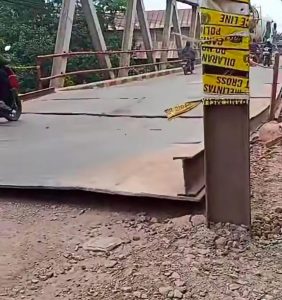 Perbaikan Jembatan Lembak Kutim Dapat Pengawasan Langsung Syaiful Bakhri